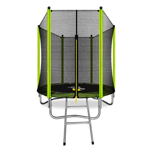 ARLAND Батут  6FT с внешней страховочной сеткой и лестницей (Light green)