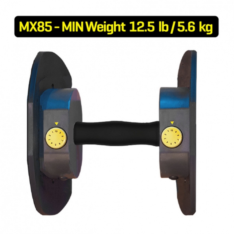 Гантели наборные MX Select MX-85, вес 5.6-38.6 кг, 2 шт без стойки